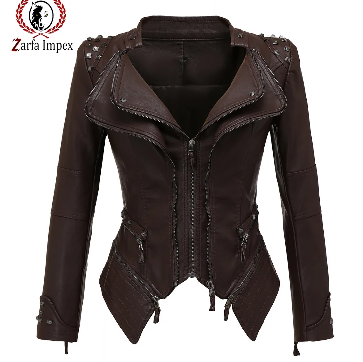 Hot Sale New Fashion Jacket Coat Women Genuine Goat Leather Multi Colors Winter Clothing For Ladies