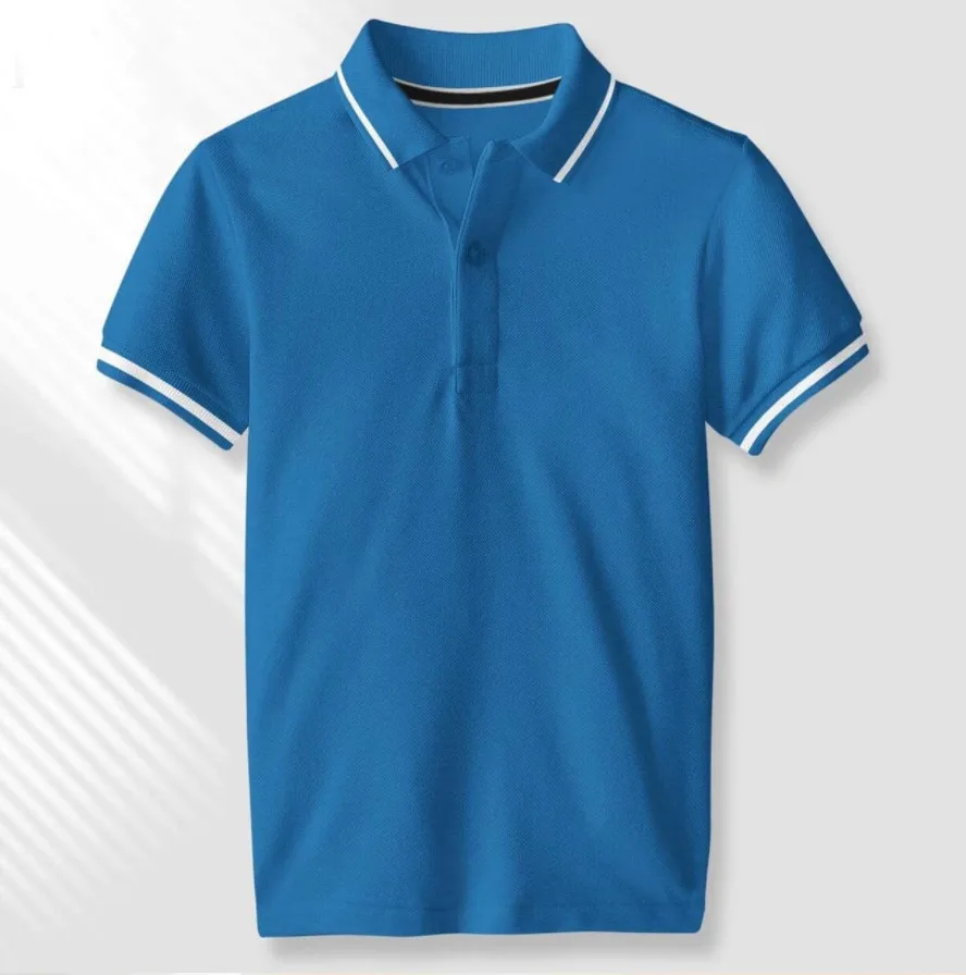 Wholesale Fashionable Breathable Blank Golf Polo T-shirt 100% Cotton Polo Shirts Custom Made Polo Shirts