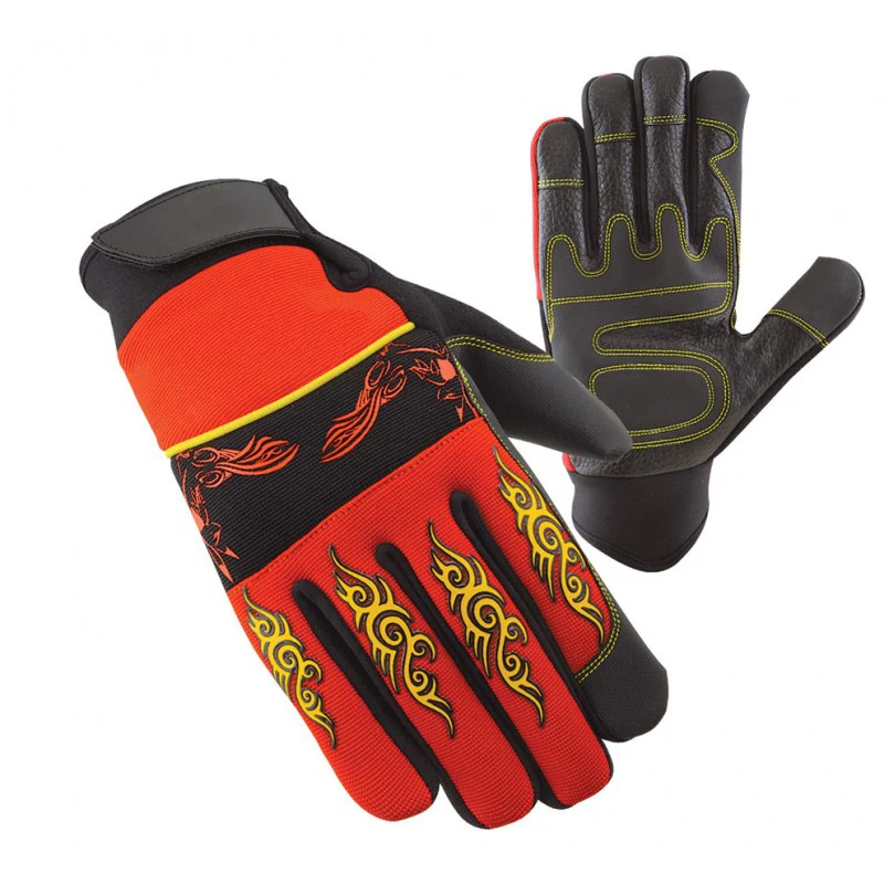 Прочный порезостойкие knucke защитный Синтетическая кожа механика безопасности рабочие перчатки высокая ударная ULTIMATE