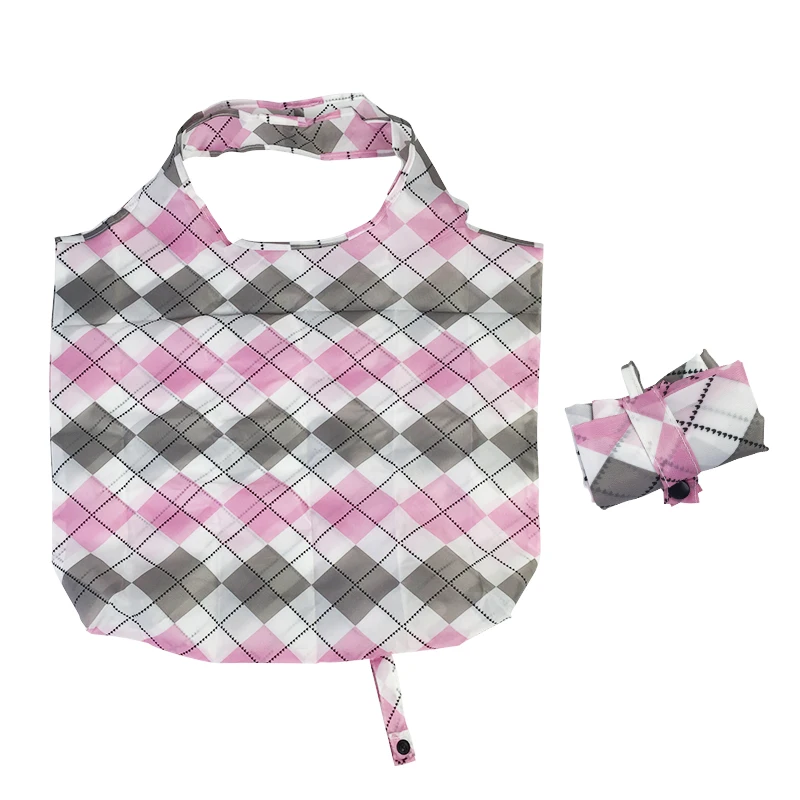 
Reusable Supermarket Decorative Polyester Grocery Foldable Shopping Bag 