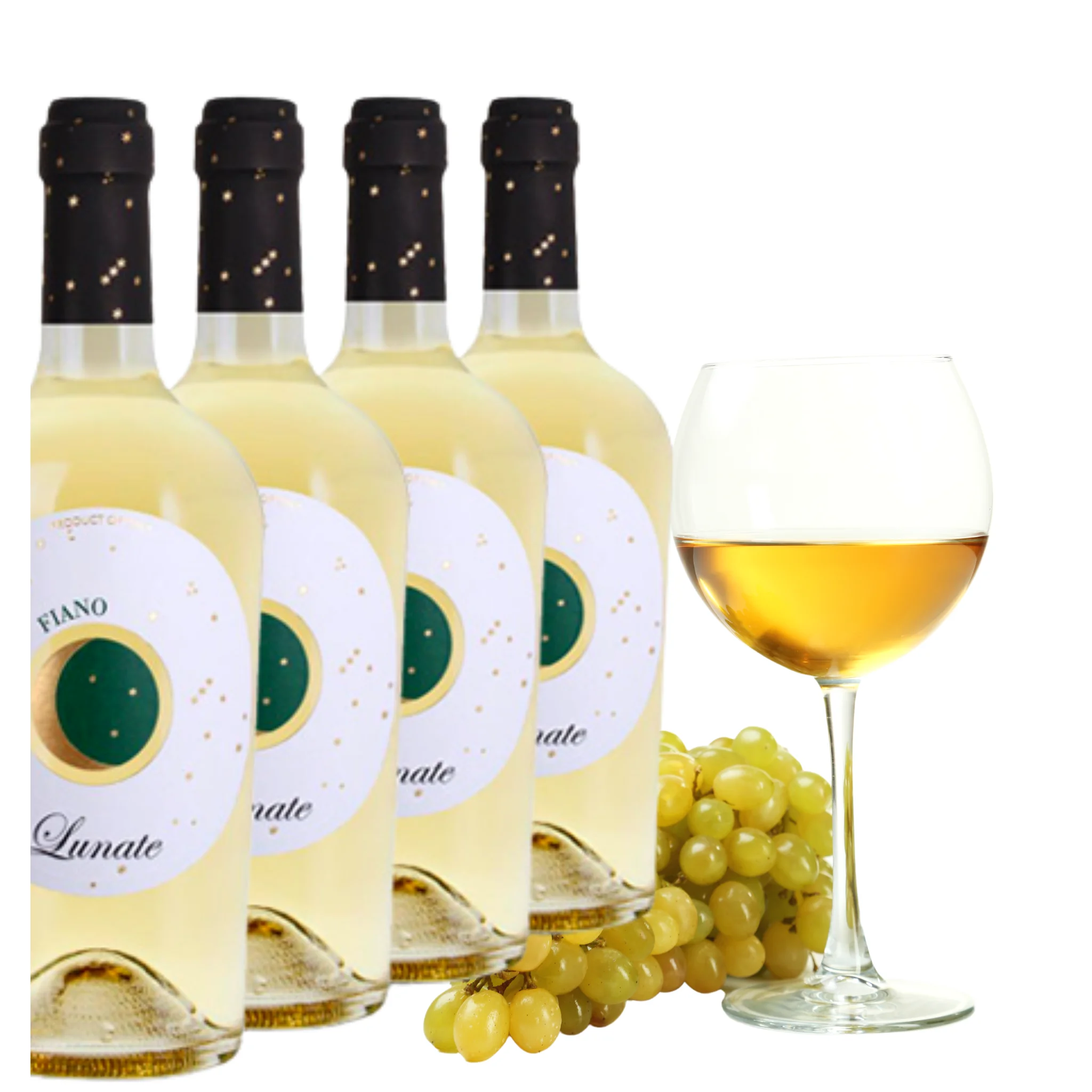 Italian White Wine - Fiano Terre Siciliane IGT Lunate - Wine bottles 750 ml alcohol wine 13.5% for export