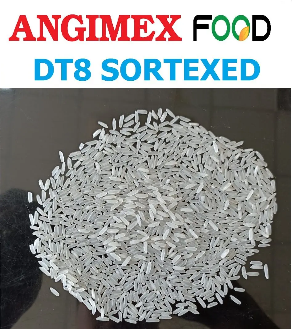 New Arrival High Quality Export DAI THOM 8 (DT8) 100% Long Grain White Rice with Best Price made in Viet Nam