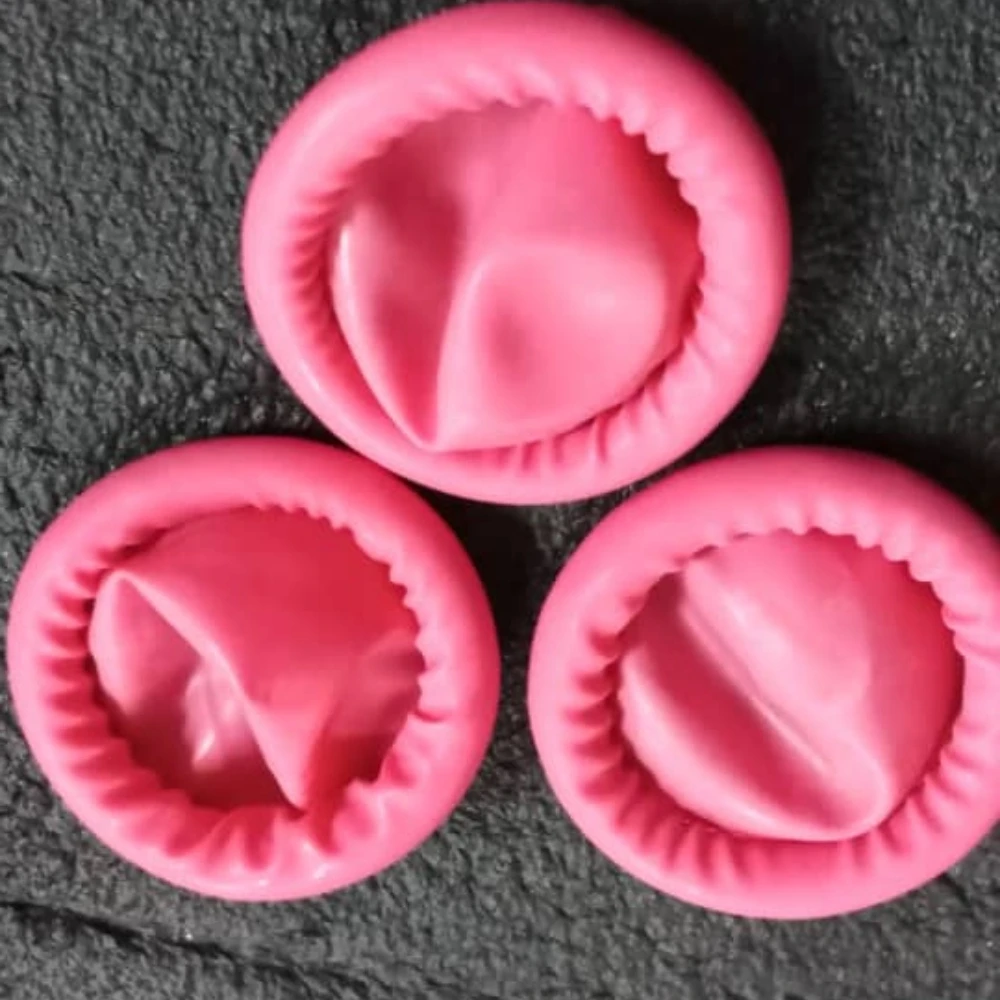 Нитриловые напальчники без пудры одноразовые антистатические размер S M L Розовый Противоскользящий