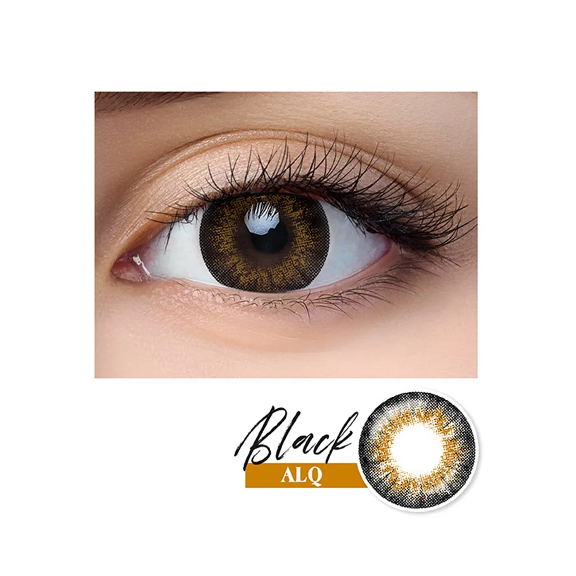 Soft lens Black Gold Mix Tone Color Daily Contact Lenses