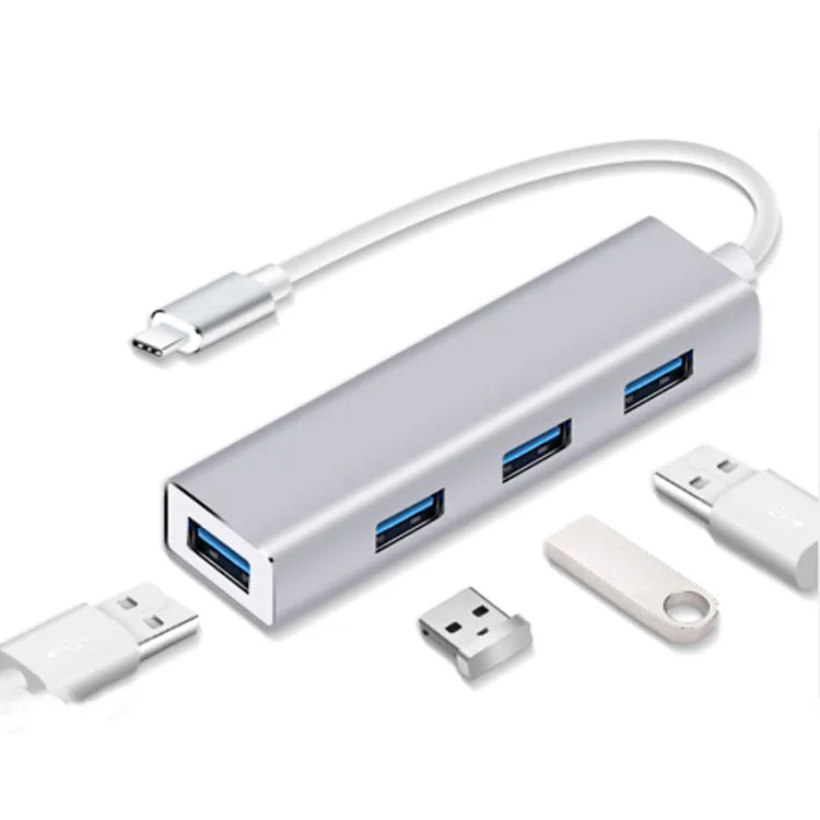 2020 Прямая поставка электроники amazon горячая распродажа 4 в 1 USB3.0 D высокоскоростной spliter type c usb hub
