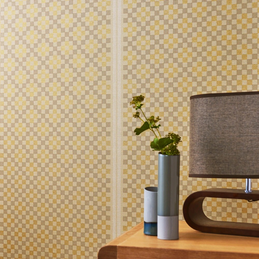 Vinyl wallpaper made in Japan suitable for reliable and durable architecture.