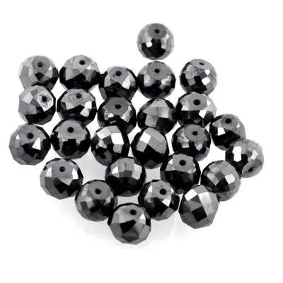 100% Natural Black Diamonds Beads Faceted For Customize Jewelry At Bottom Price,2 mm to 4 mm Black Faceted Diamond Beads