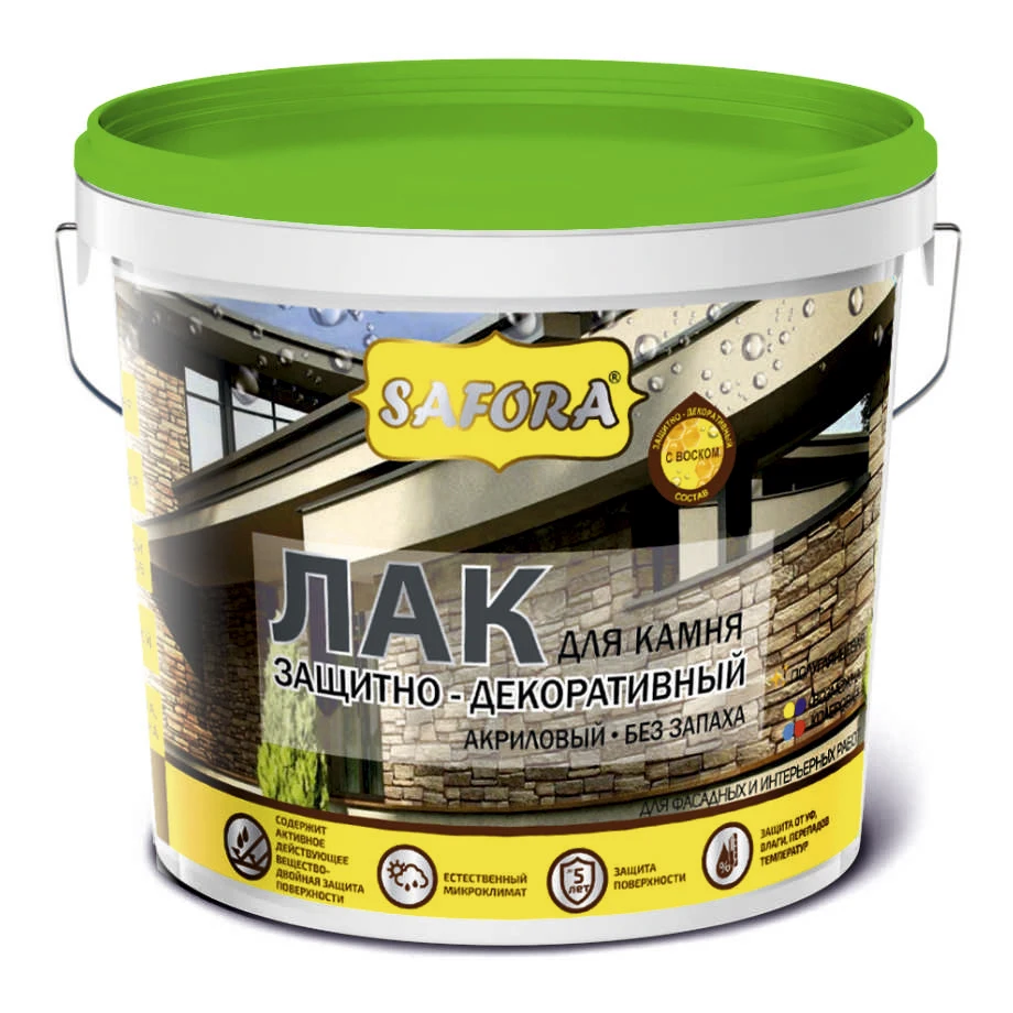 High Quality clear acrylic varnish paint for stone quick drying odorless contains UV-filter and special agents for protection