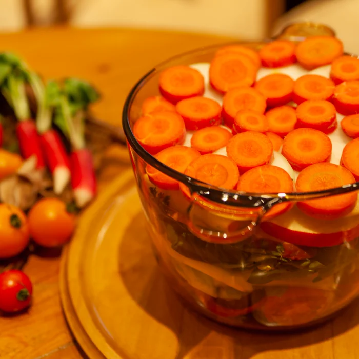 Палетка вегетарианских овощей овощных