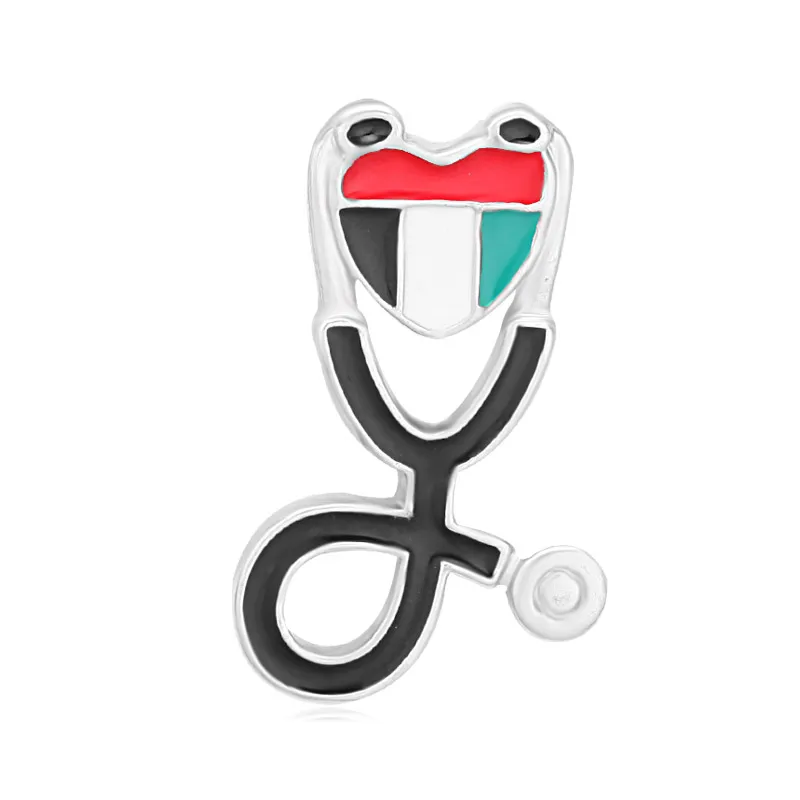 hospital custom made doctor myster medical stethoscope enamel pin