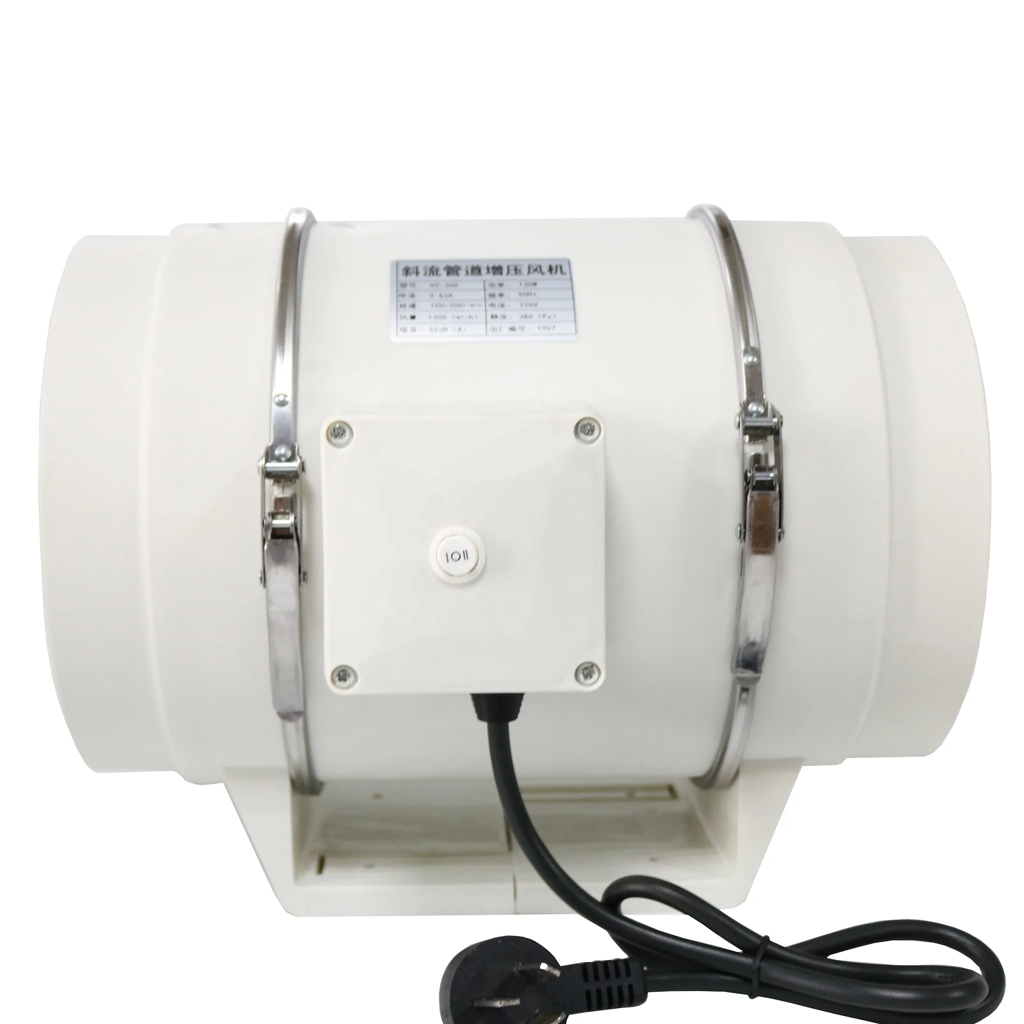 Amazon TT 100 125 150 200mm Smart Dual Inline Duct Fan TT Mixed-Flow 2 Speed Turbo Duct Inline Fan