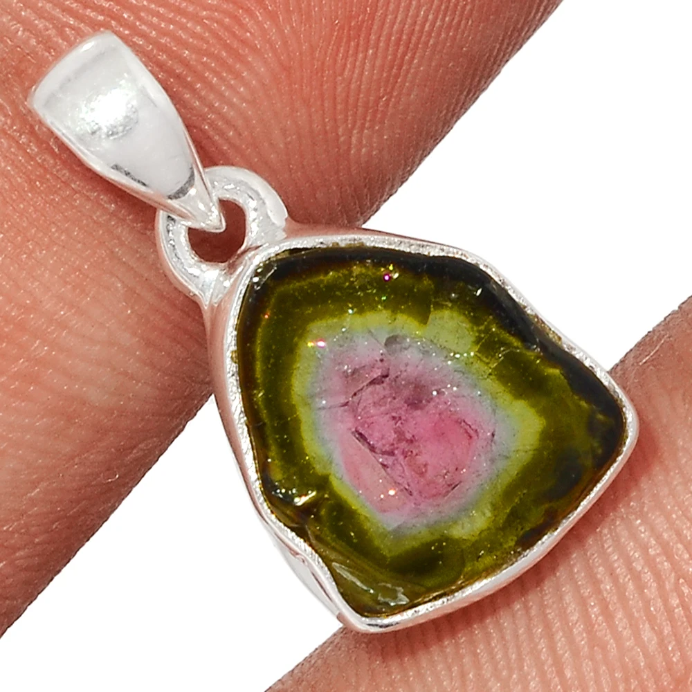 Редкий Натуральный арбуз турмалин био-кусочек драгоценных камней 5 звезд