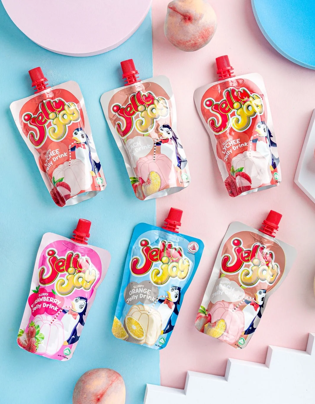 High Quality Fruity Dessert Drink Low-Carb Children Snack Pouch Bulk Jelly Joy Slurpy Jelly Juice 150gm x 30 Pouches