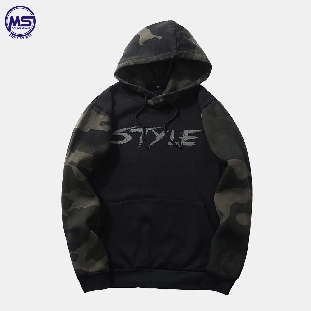 Mens Contrast Paint Splatter Print Casual Kangaroo Pocket Drawstring Hoodies