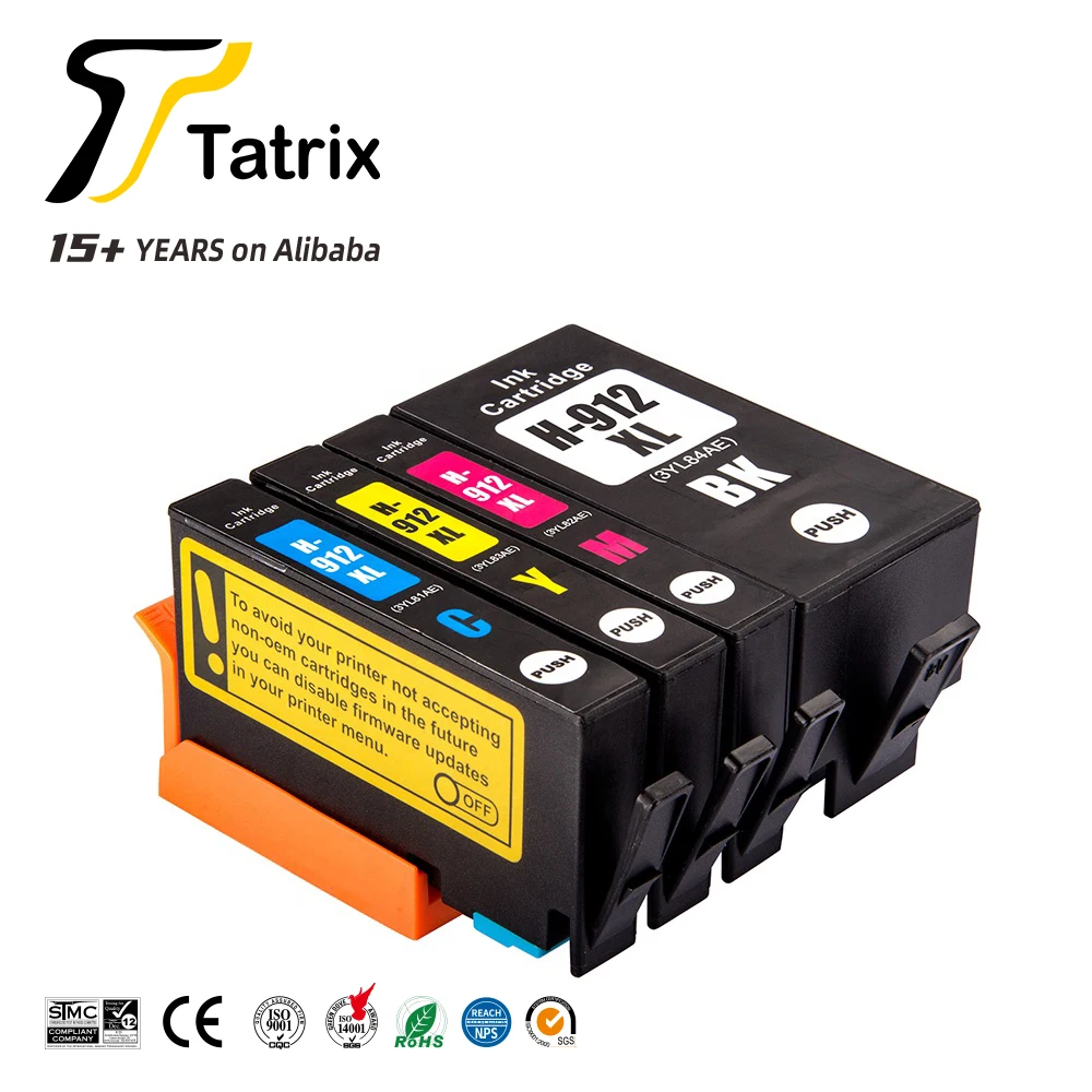 Tatrix HOT Sales 910XL 916XL  912XL  917XL 915XL  919XL Compatible Printer Ink Cartridge for HP OfficeJet printer for HP910