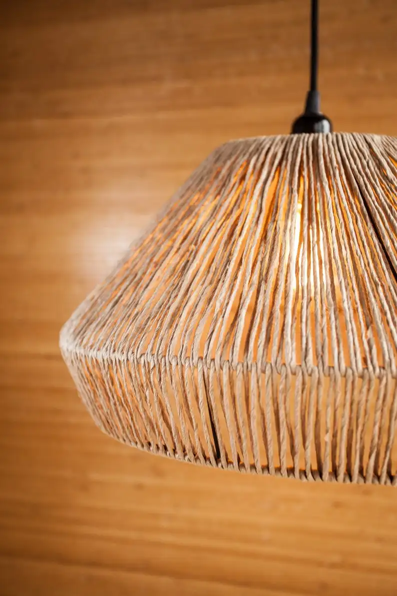 Лучшая коллекция бамбуковый настенный светильник абажур для стола теплый и уютный декора комнаты