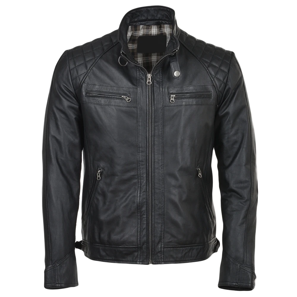 Pakistani wholesale leather jackets Manufacturer Seller Long Casual Leather Jacket For Men new motorbike design Jackets