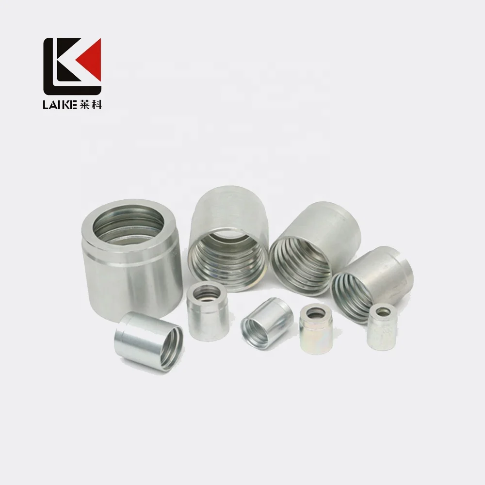 03310 Non Skive Hose Sleeves Hydraulic Ferrules Medium Pressure Sockets for One/Two Wire Hose SAE 100 R1AT/1SN R2AT/2SN