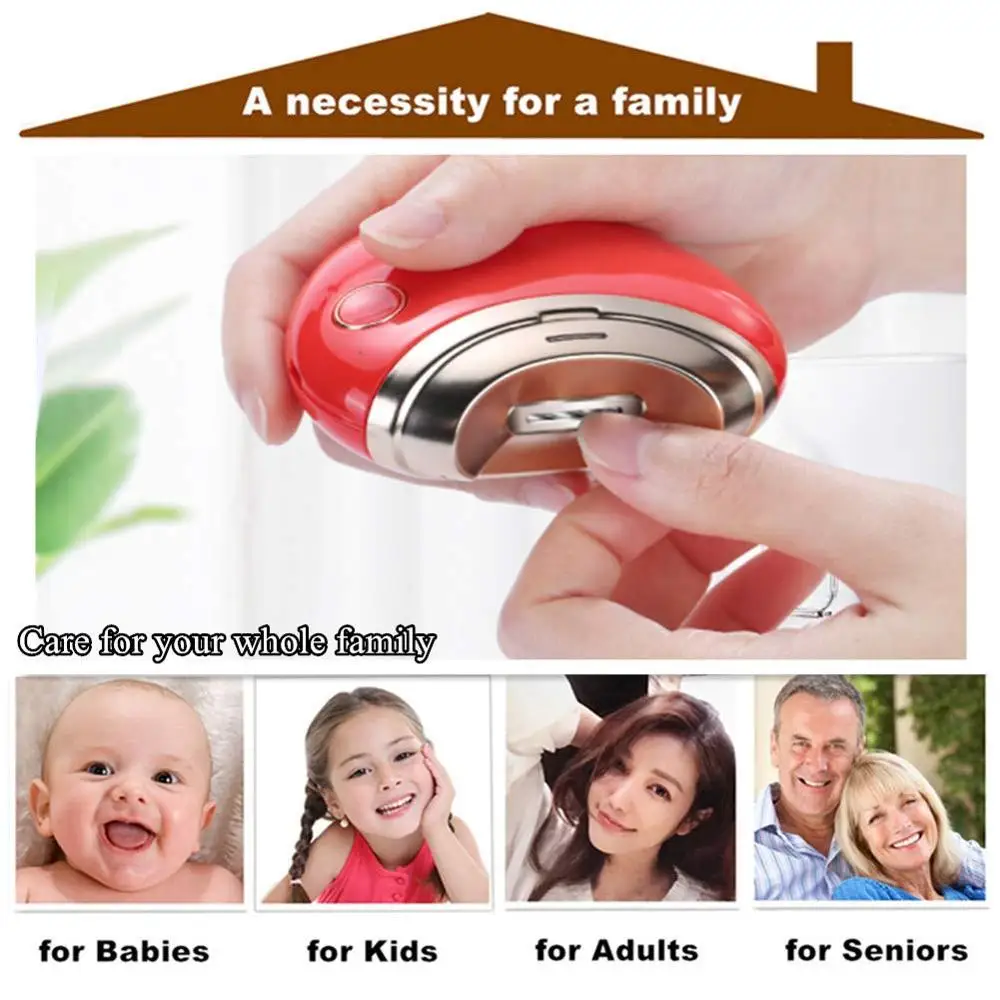 
Electric Imoll Automatic Nail Clippers Electric Trimmer Nail Cutter Scissors for Baby Adult 