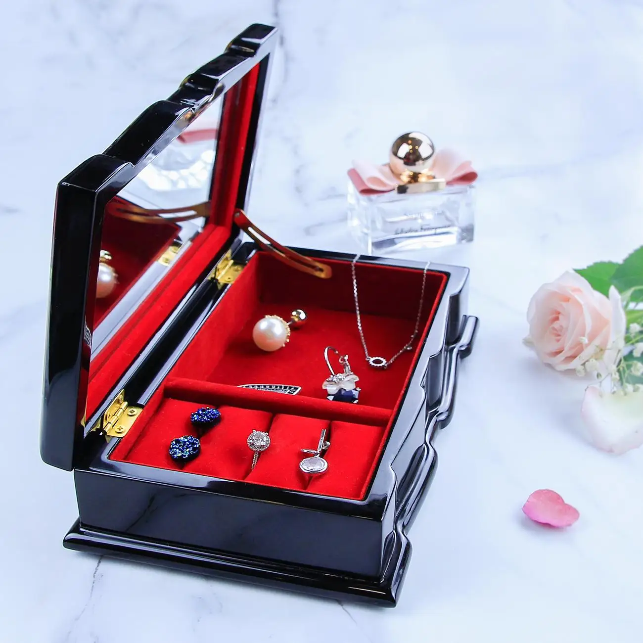 
Vietnam High Quality Competitive Price Multi-color Hot Sale Lacquer Case For Rings Earrings Bracelets Jewelry Box 