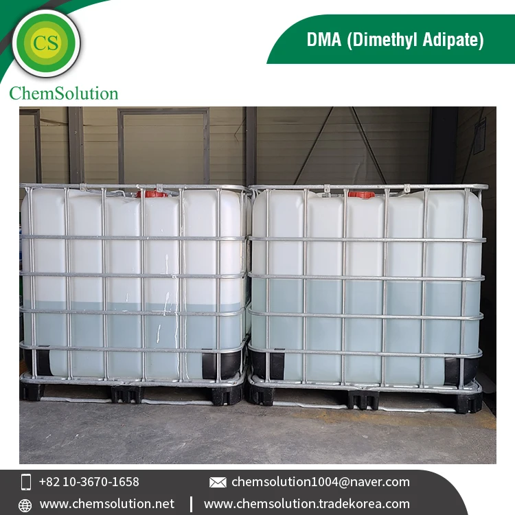 CAS No. 627-93-0 Industrial Grade 99.9% Purity Hexanedioic Acid DMA Dimethyl Adipate Solvent for Paints from South Korea