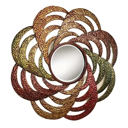 Mirror Wall New Dresser Wicker Round Unique Rattan Mirror Home Decor Art wall Hanging wicket Mirror Fashionable Reflector