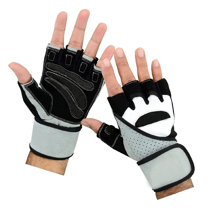Перчатки для тяжелой атлетики мужчин и женщин повязки на запястье с улучшенным захватом фитнеса тренировок перчатки спортзала