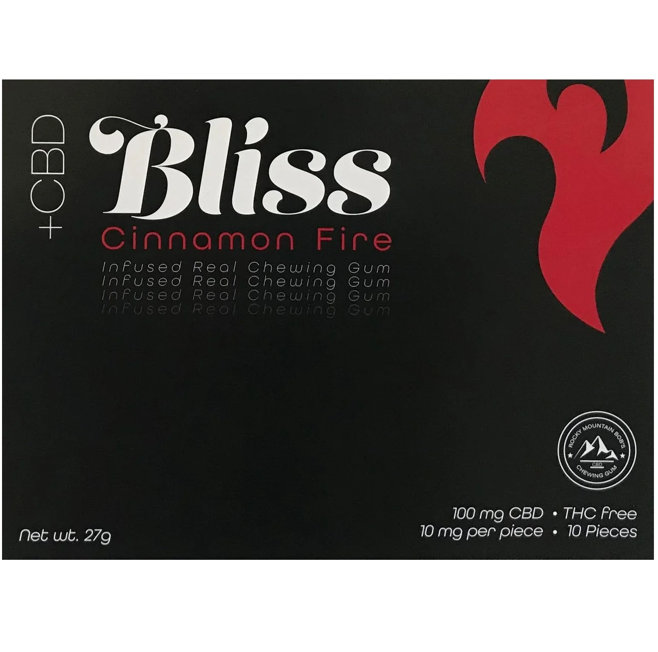 
RMB CBD Chewing Gum - 10pack - 10mg/pc - 100mg - Cinnamon Fire 