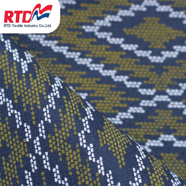 Рубашки RTD из ткани Оксфорд в полоску полиэстера/хлопка темно-синие WP 3788