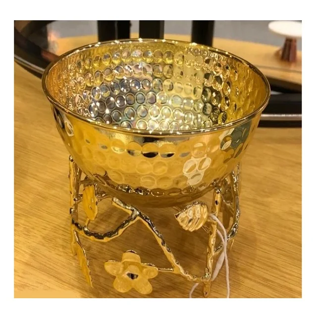 Lotus Design Brass Decorative Bowl Good Quality Gold Polished Serving Bowl For Manufacturer and Supplier In India