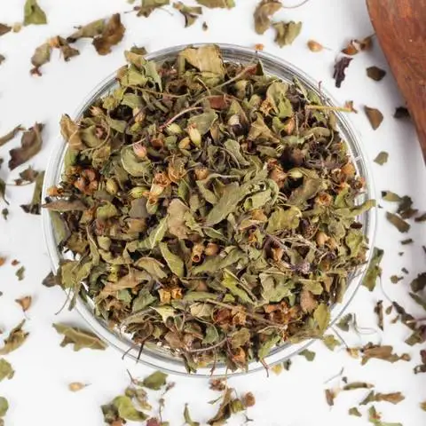 
ORGANIC DRIED BASIL LEAVES TEA BAG CUT 