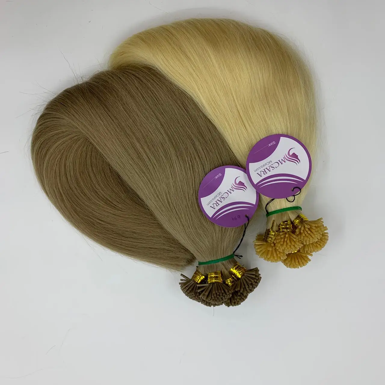 Оптовая продажа бразильские накладные человеческие волосы i Tip смешанные цвета фортепиано необработанные вьетнамские натуральные