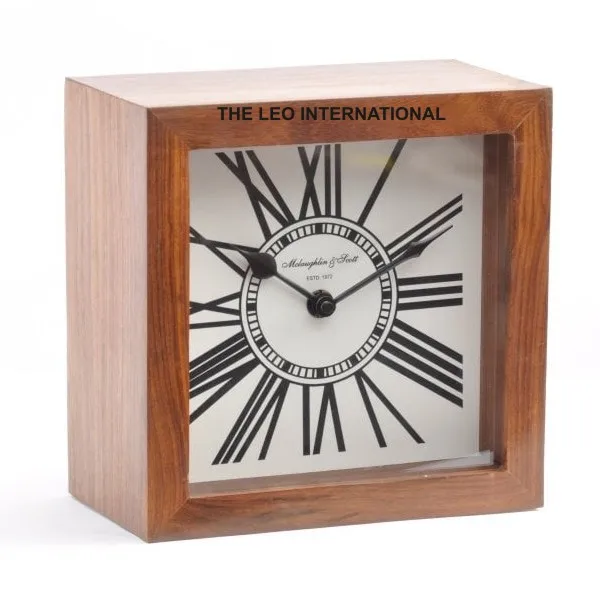 home office decor Vintage wood Clock wall clock
