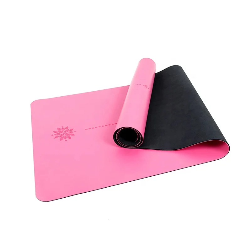 PU Rubber Yoga Mat Print Non Slip Sport Mat Customized Body Line Yoga Mat