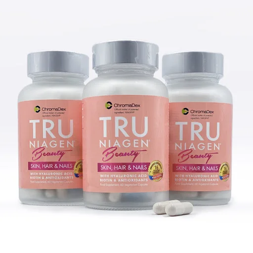 
Tru Niagen NAD+ Pink Beauty 200mg 60 Capsules Supplement More Efficient Than NMN - Nicotinamide Riboside 