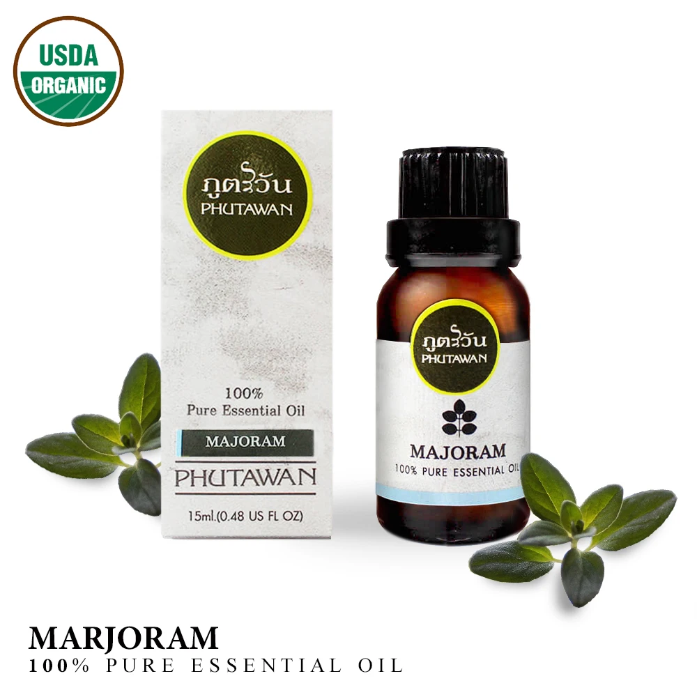 Высококачественное органическое 100% чистое эфирное масло 15 мл Ароматизированная ароматерапия с маджором, оптовая продажа, фирменная торговая марка OEM