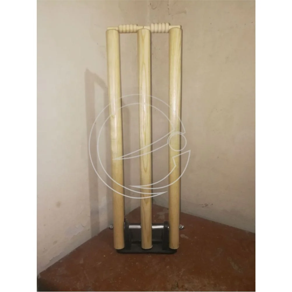 cricket stump with wooden base