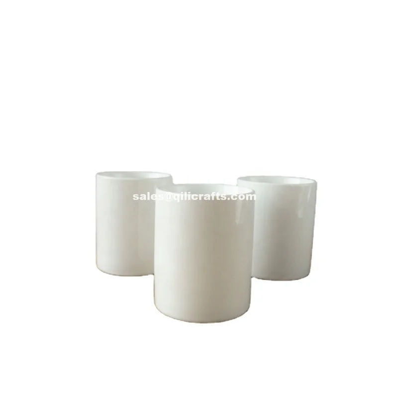 Fine porcelain ceramic candle jar ceramic storage jars with wooden lid