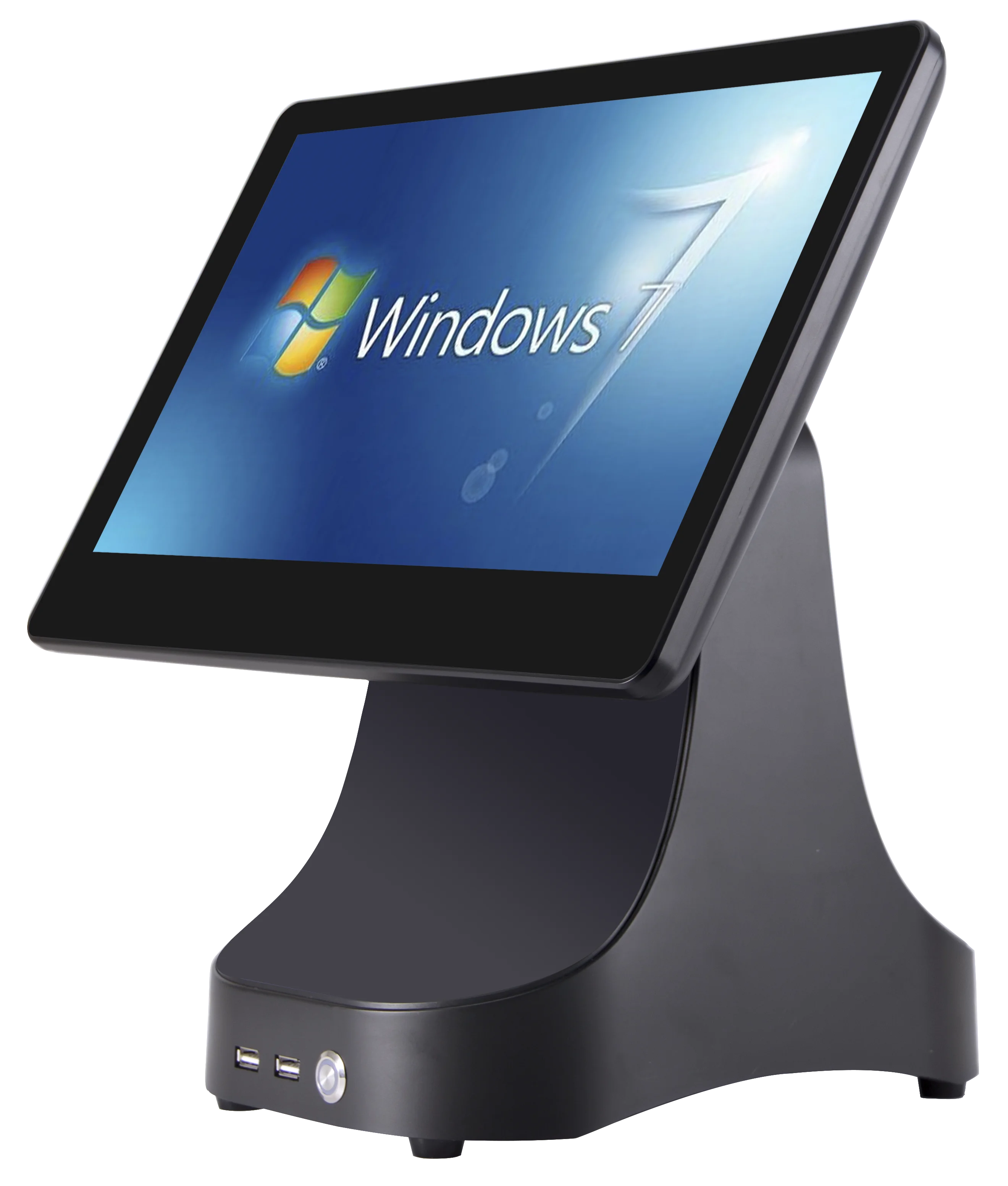 whole set 15.6 Inch dual screen all in one point of sale touch screen pos system price/pos terminal machine/cash register