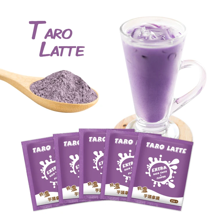 Ready To Drink Taro Latte Flavor Instant Boba Milk Tea Cup