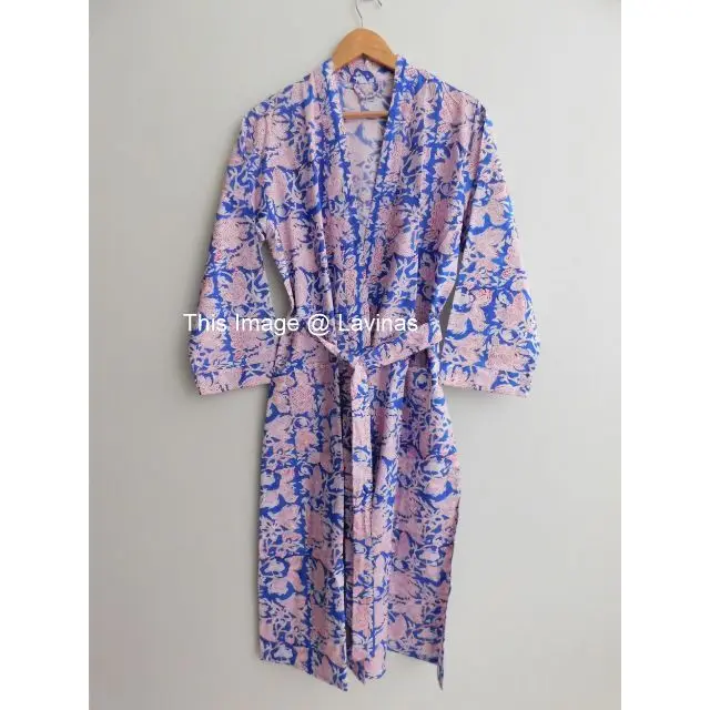 Hippie boho beach kimono pure cotton spring women nightgown kimono robes jacket long plus size western style women kimono dress