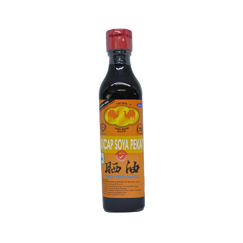 
Halal Certified Product Double Camel Healthy Chinese Salty Dark Soya Sauce Seasoning 500GM Best Bulk Price 