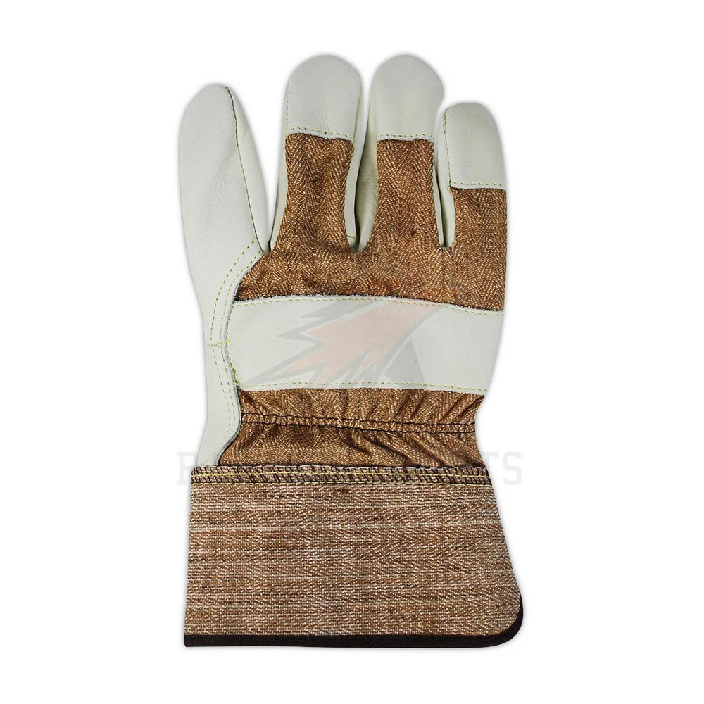 Industrial Construction Working Glove 10.2 Inch Leather Hand Protection Safety Rigger Handling Work Gloves
