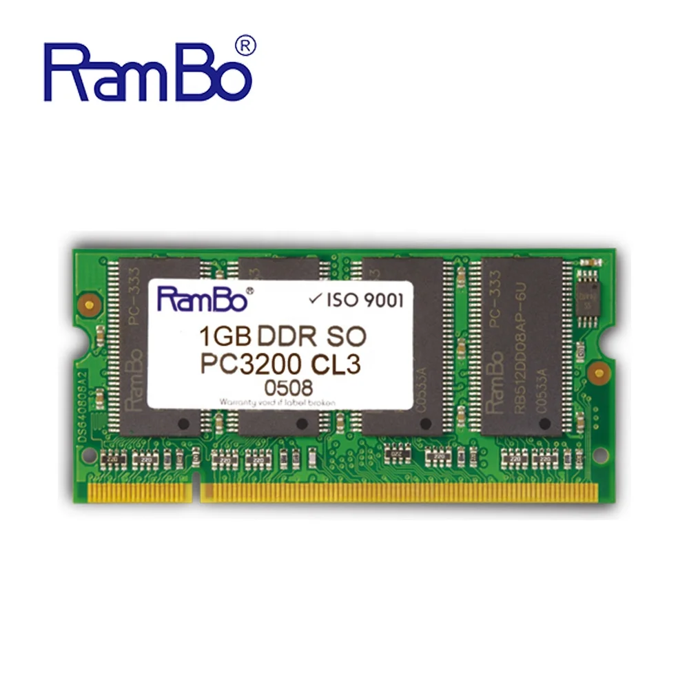 RamBo laptop ram SO-DIMM PC3200 CL3 ddr1 400 1gb