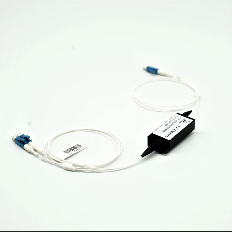 
1x2 Optical Switch 1510-1610nm LC/UPC 0.9mm Loose Tube Fiber Optic Cable Switch 