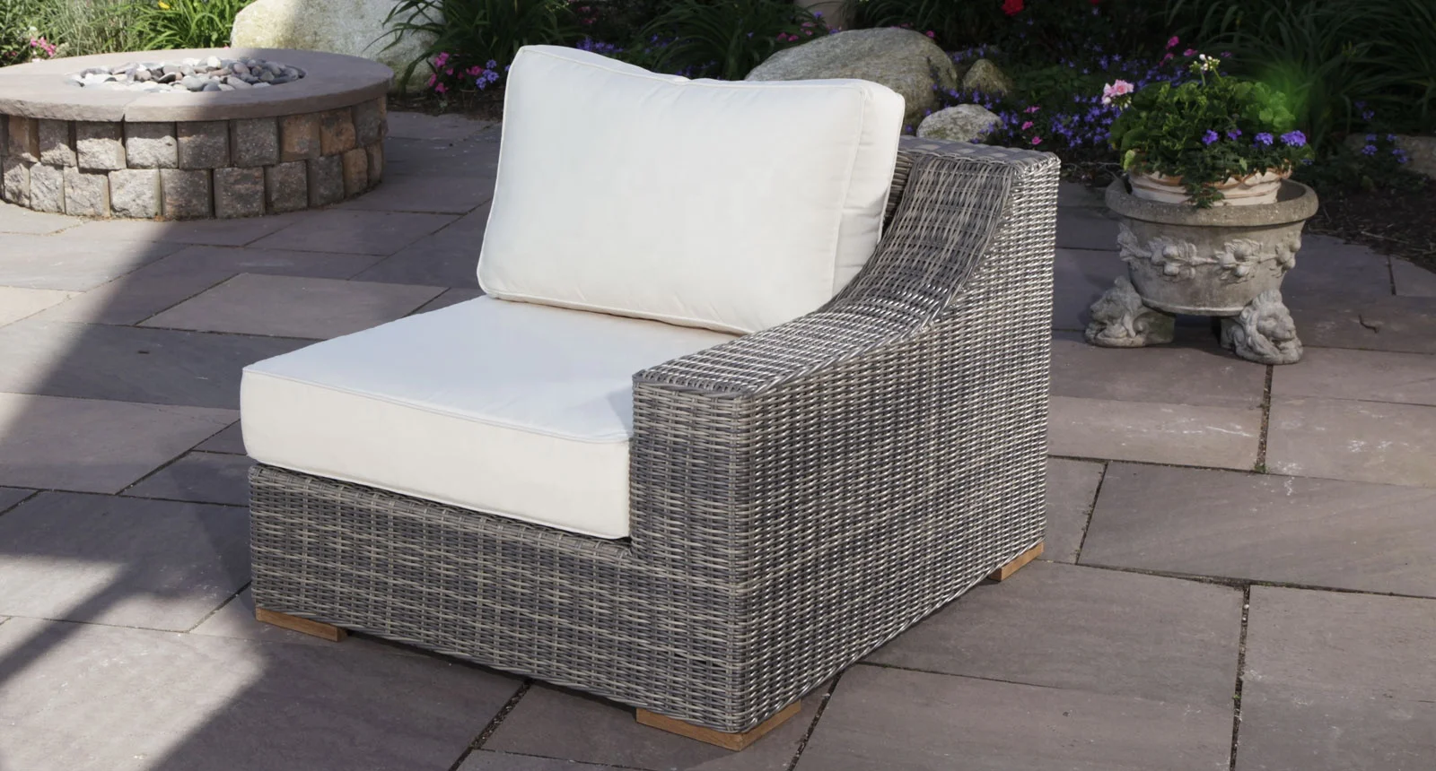 Patio Wicker Outdoor Garden  Rattan Living Room Corner Sofa Set Furniture
