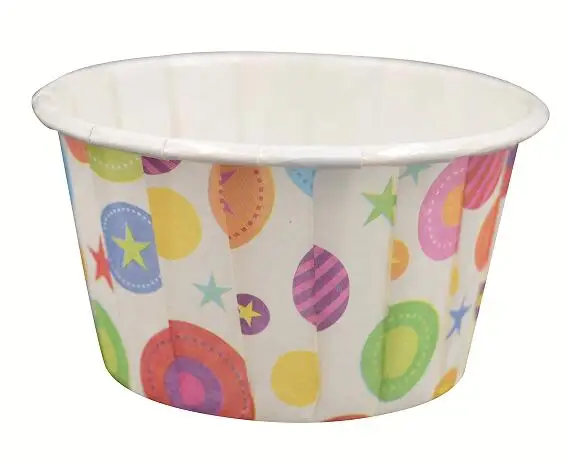 Wholesale Printing Design Round Paper Cups Cupcake Muffin Liners