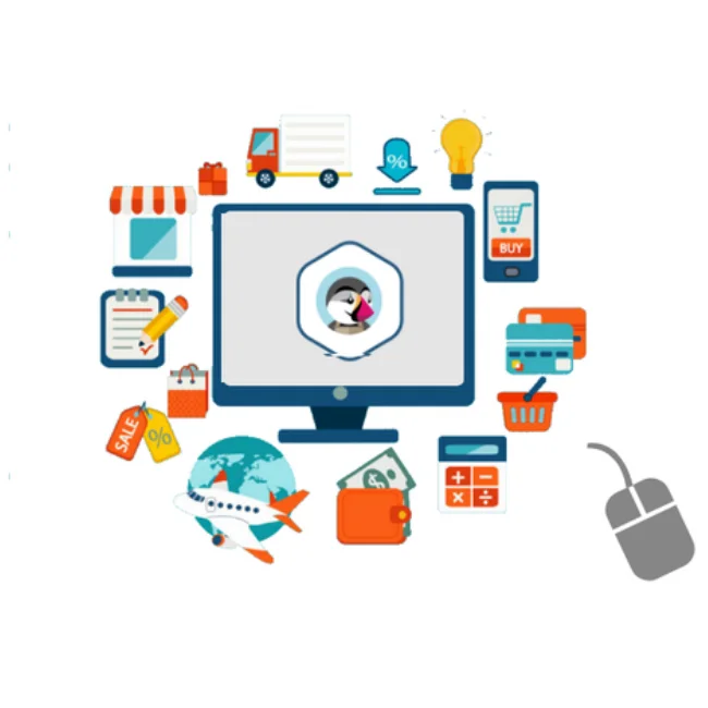 Уникальная и чувствительная к нажатию компания Prestashop, которая занимается дизайном и разработкой веб-сайтов в США.