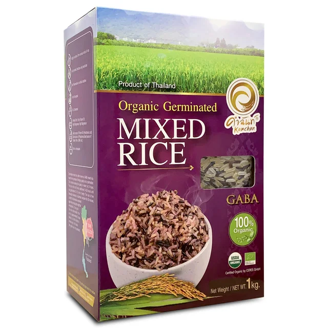 
18 Months Shelf Life 1kg Hard Texture Long-Grain Organic Germinated Mix Rice 