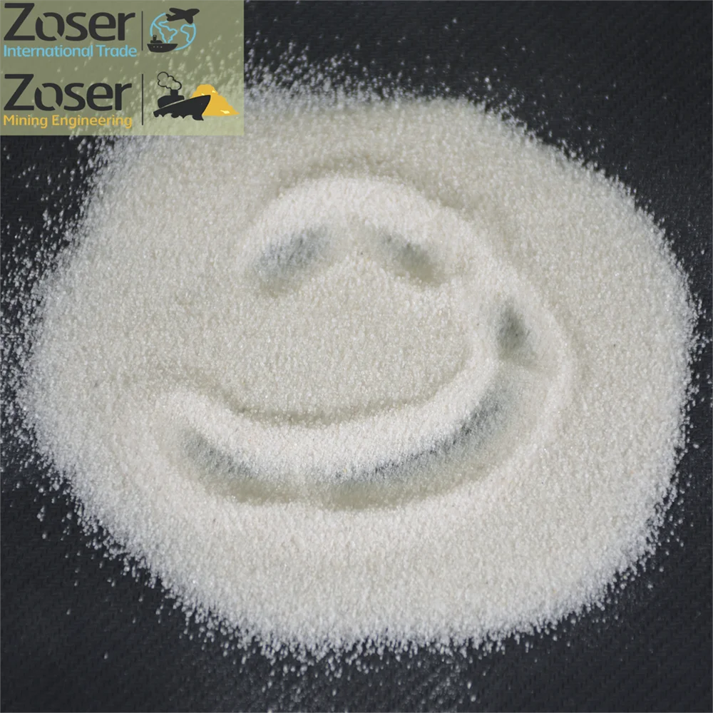 Ultra fine Silica Sand, SiO2 99.7%, Fe2O3 0.007%. For Optical grade Glass and ultra pure Glass Production